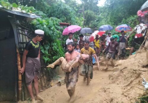 Rainfall in Cox's Bazar Refugee Camp