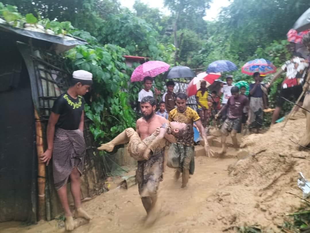 Rainfall in Cox's Bazar Refugee Camp