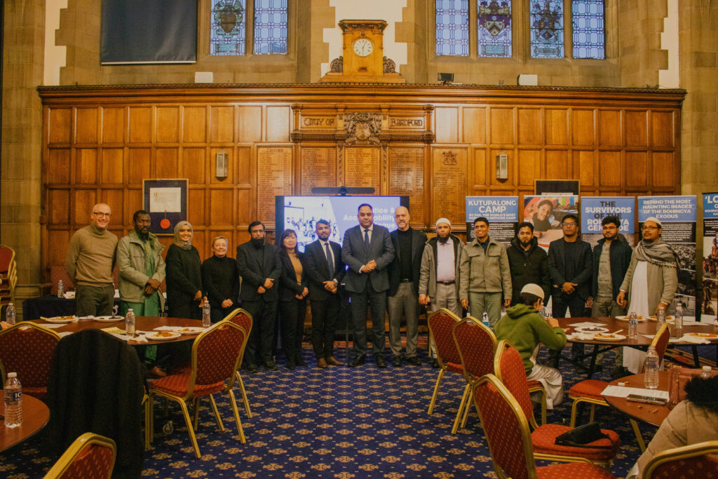 Community members participate in the Rohingya Community Reception and Iftar following the dialogue on justice and accountability.